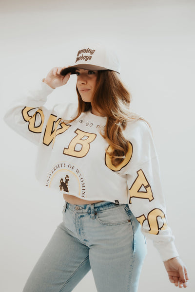 Wyoming Cowboys Cropped Crewneck *RESTOCKED*