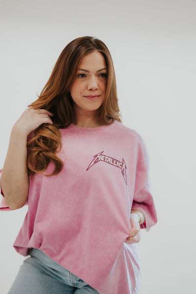 Metallica US Tour 1985 Tee in Lilac Bloom Acid *RESTOCKED*