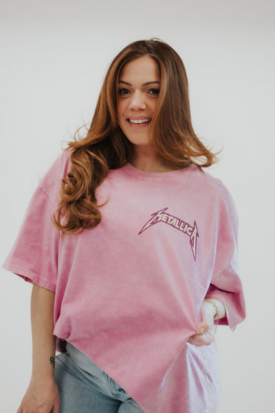 Metallica US Tour 1985 Tee in Lilac Bloom Acid *RESTOCKED*