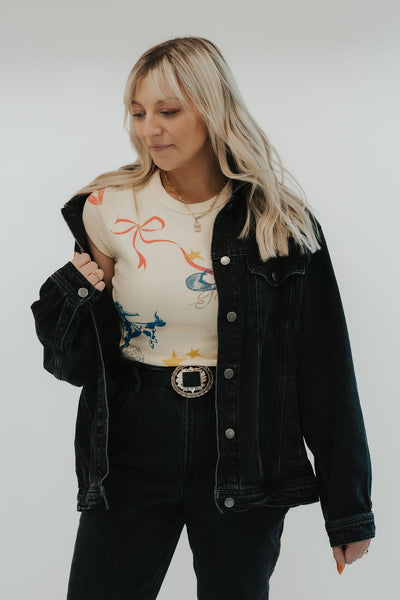 Western Flash Pointelle Tee