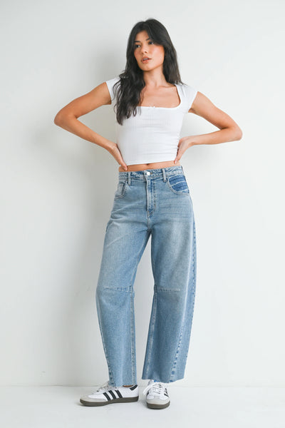 I’m Obsessed Barrel Jeans