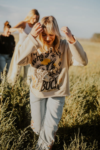 Who Gives a BUCK Mock Neck Sweatshirt