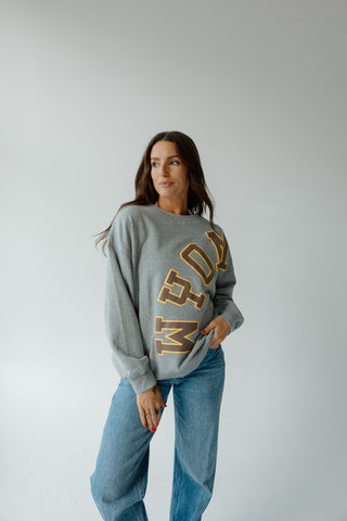 Wyoming Avery Arch Lantern Sleeve Crew *1 LEFT*