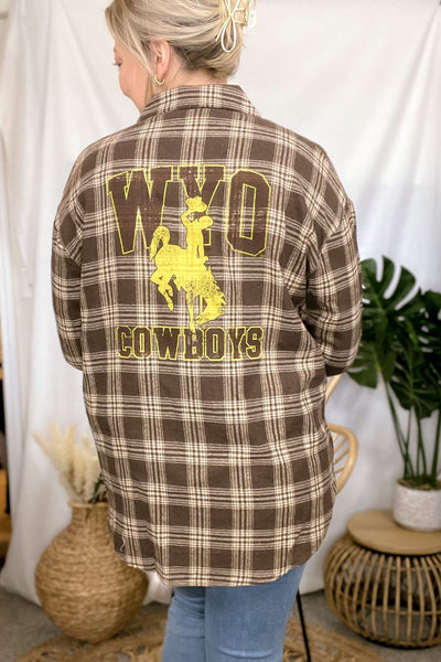 Wyoming Cowboys Flannel *RESTOCKED*