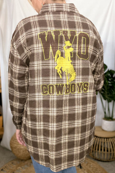 Wyoming Cowboys Flannel *RESTOCKED*