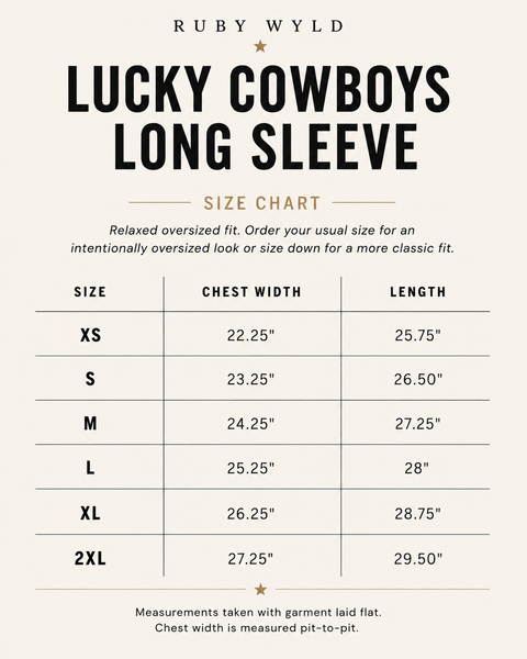 Lucky Cowboys Long Sleeve Tee