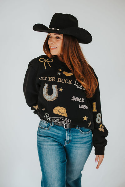 University of Wyoming Cowboys Crewneck - RUBY WYLD
