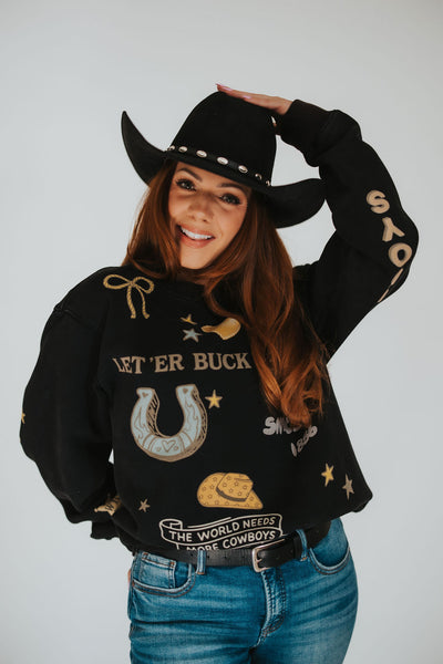 University of Wyoming Cowboys Crewneck - RUBY WYLD