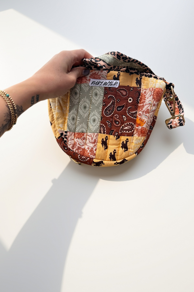 Bucking Horse Patchwork Bum Bag
