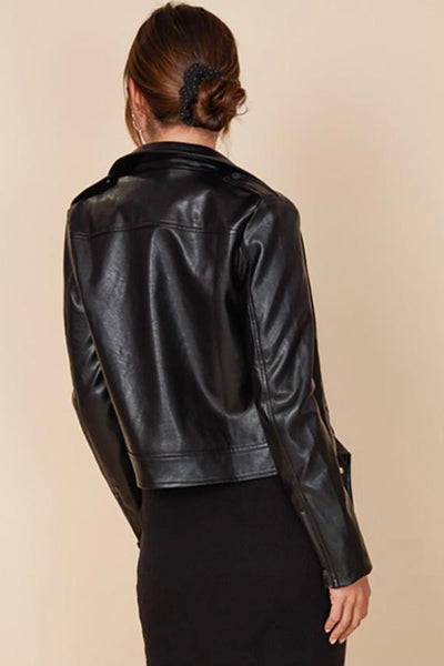 Presley Faux Leather Moto Jacket *S LEFT*